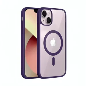 iPhone 14 Plus Clear Case with MagSafe (Deep Purple)