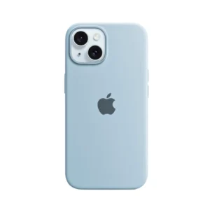 iPhone 14 Premium Silicone Back Cover (Light Blue)