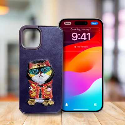 Santa Barbara Back Cover for iPhone 15 (Purple)